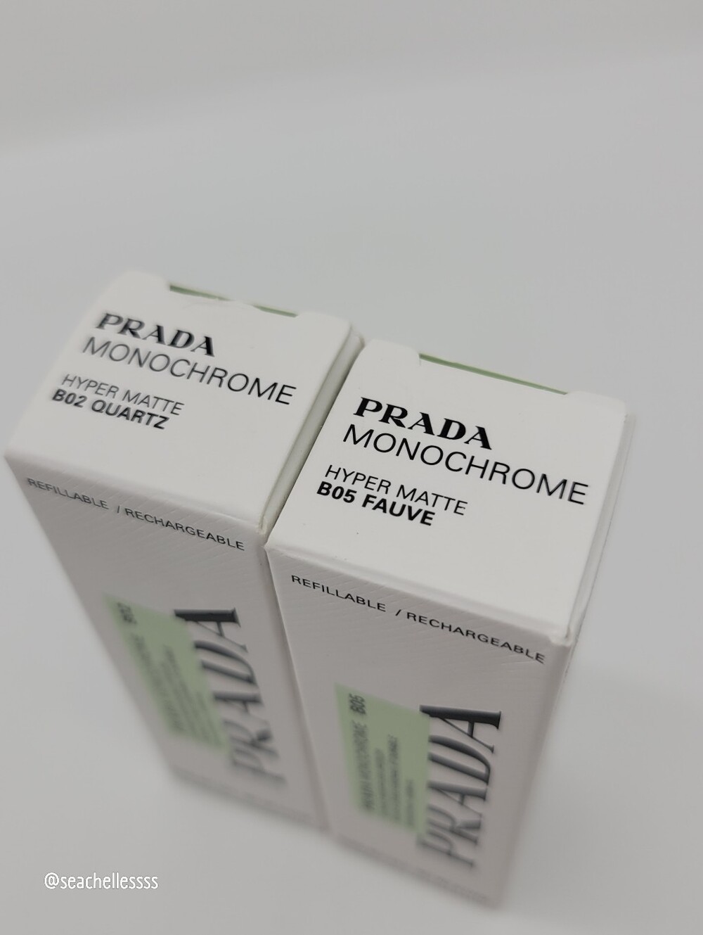 Prada Monochrome Hyper Matte Refillable Lipstick B05 Quartz Brand New in Box - Picture 7 of 7